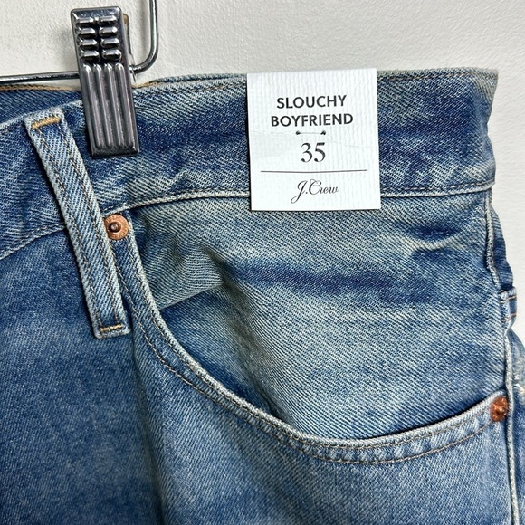 J. Crew Slouchy Boyfriend Jean in Southern Sky Wash 35 NWT - Picture 4 of 8